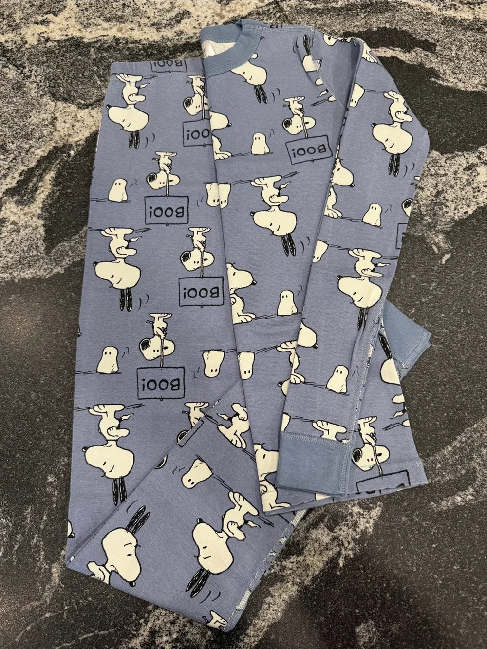 Hanna Andersson Peanuts Halloween Long John Pajamas, Size 14 - 16 (160 cm)